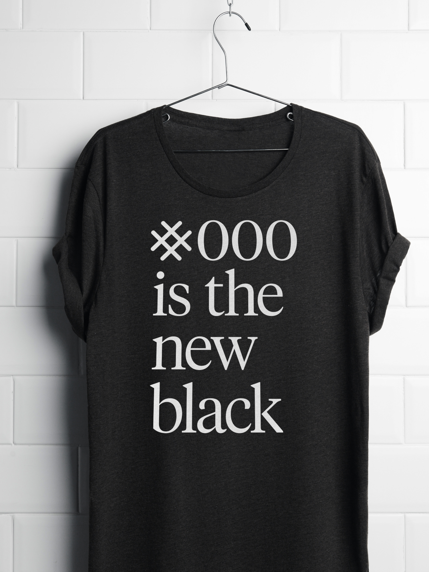 Black t-shirt with printed text referencing CSS for Ladies Learning Code